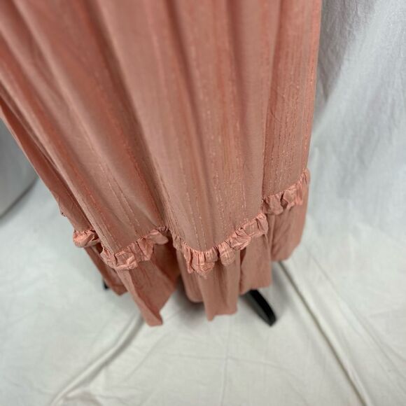 Elegant Pink Ruffle Dress - Picture 5 of 10